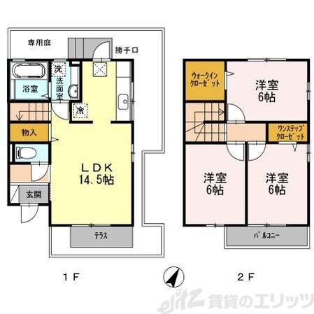 ウエストフィールド10 D棟の物件間取画像